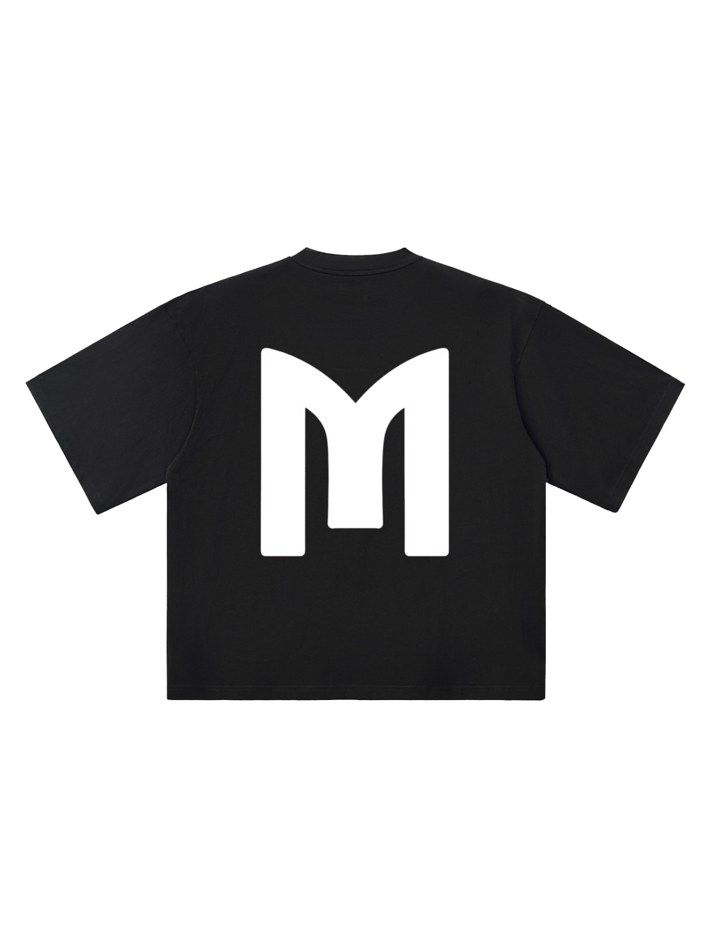 Monarch Oversized Tee — Icon — Diagonal — Black — Back