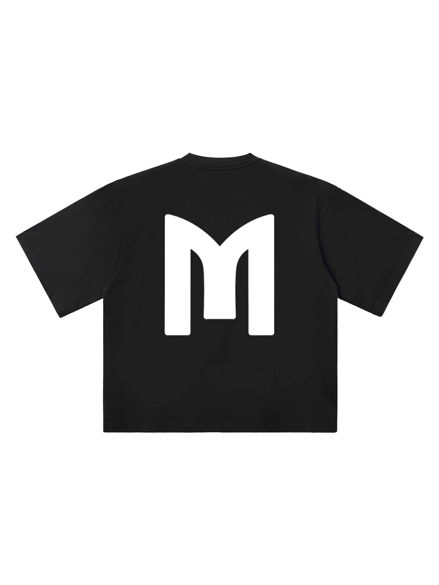 Monarch Oversized Tee — Wordmark — Black — Back