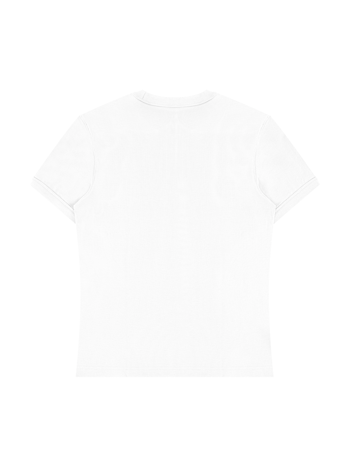 Monarch Slim Fit Tee — Wordmark — White — Back